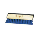 Milwaukee Dustless 10 in. Heavy Duty Deck Scrub Brush w/ Stiff Blue Bristles & Squeegee - Case of 12