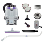 ProTeam GoFit 3 Qt. Cordless 4Ah Backpack Vacuum w/ Xover Tool Kit & Telescoping Wand