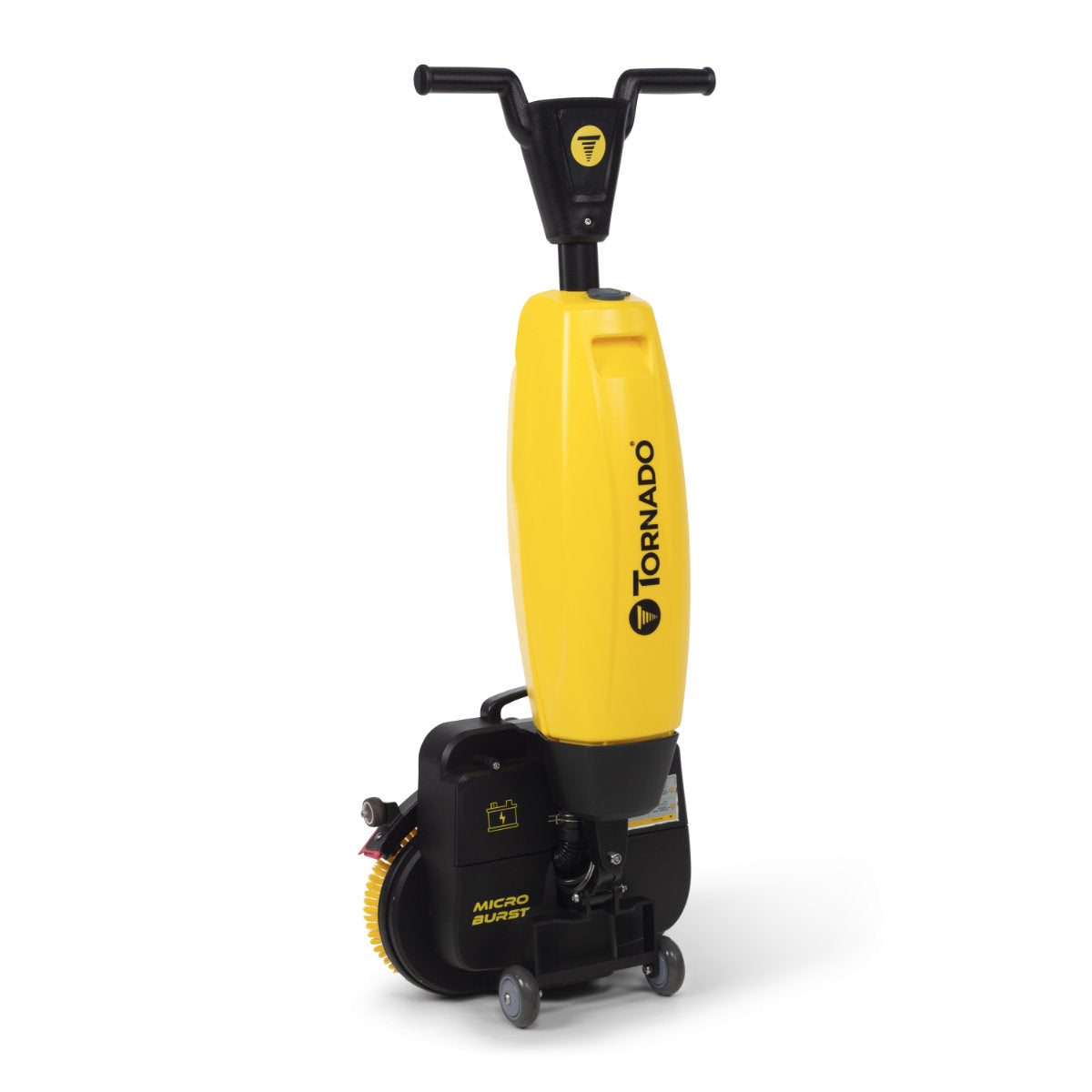 tornado-microburst-ultra-compact-floor-scrubber.jpg Tornado Microburst Ultra-Compact 17 in. Floor Scrubber w/ Brushes & Charger (Battery Sold Separately) - 1.3 Gallons - Image 1
